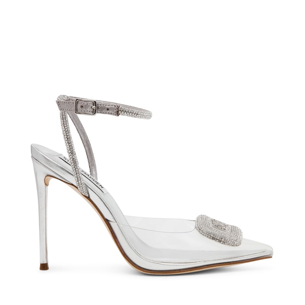 NWT Steve Madden VIENNA SANDAL CLEAR Sz 7,5 - Picture 2 of 11